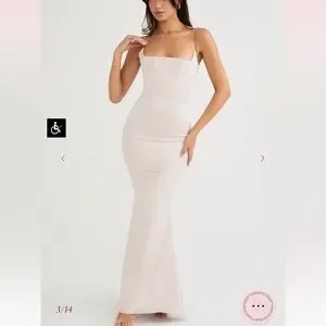 House of CB | Dresses | Elegant Cream Evening Gown